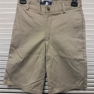 Chaps Boys 12 Regular School Khaki shorts NWT